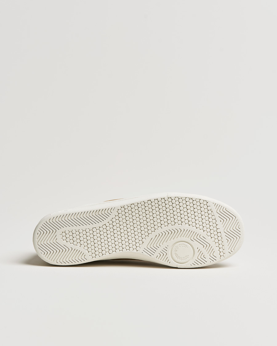 Mies | Tennarit | Fred Perry | B721 Pique Embossed Leather Sneaker Porcelain