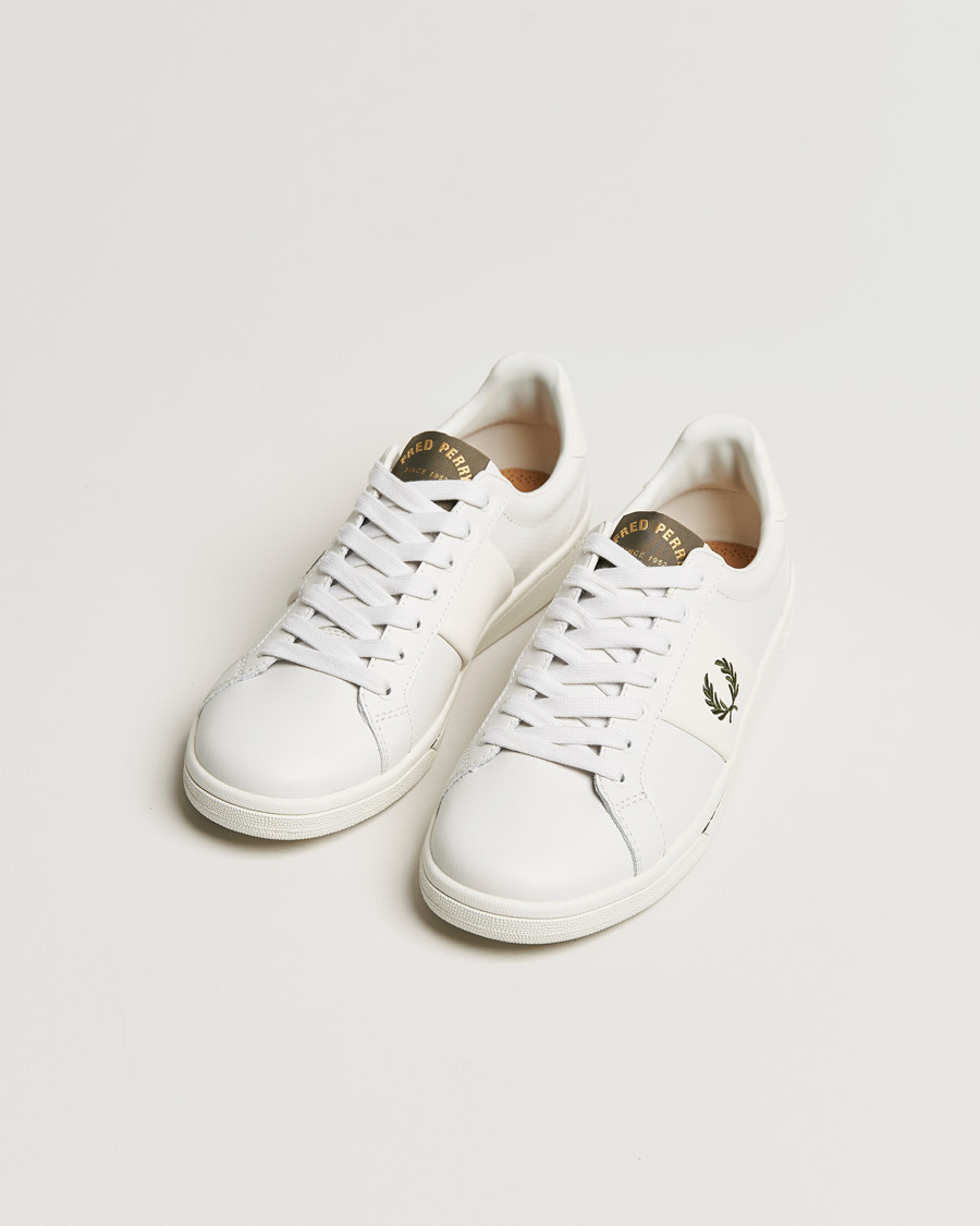 Mies | Fred Perry B721 Peerf Leater Sneaker Porcelain | Fred Perry | B721 Peerf Leater Sneaker Porcelain