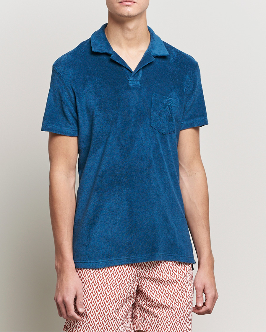 Mies | Pikeet | Orlebar Brown | Terry Polo Oceanic Blue