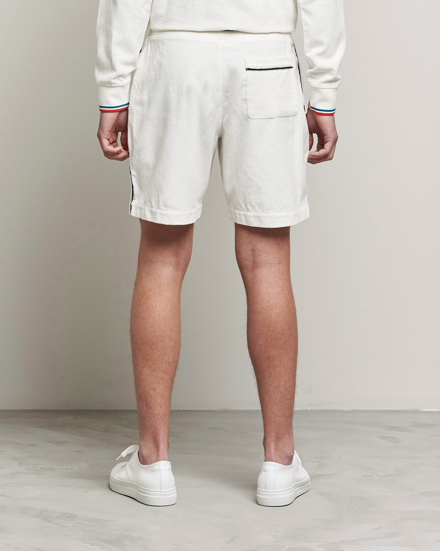 Mies | Shortsit | Orlebar Brown | Afador OB Stripe Towelling Shorts White Sand