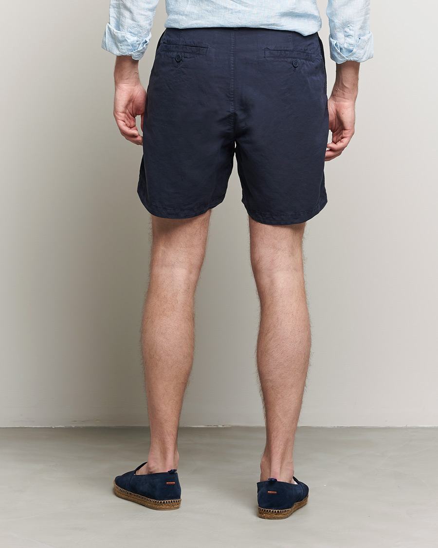Mies | Shortsit | Orlebar Brown | Searose Linen/Cotton Shorts Night Iris
