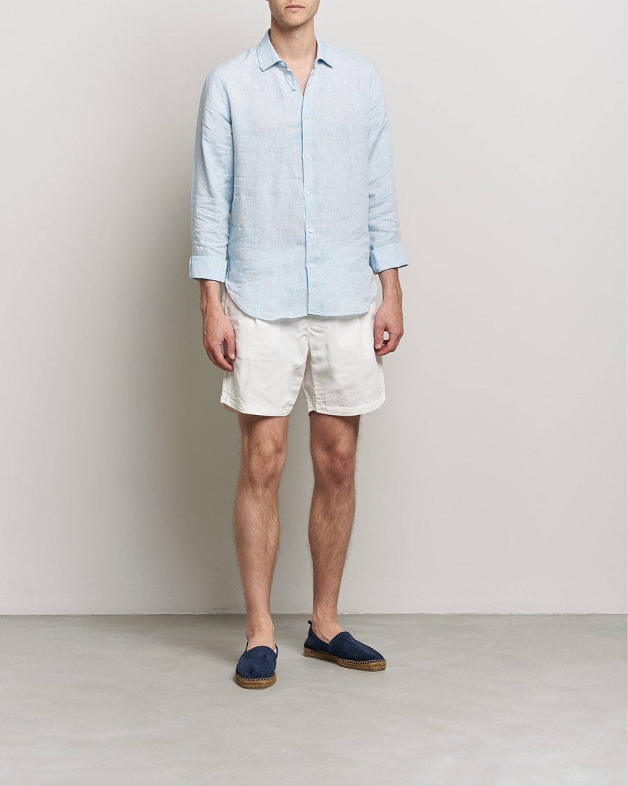 Mies | Chino-shortsit | Orlebar Brown | Searose Linen/Cotton Shorts White Sand