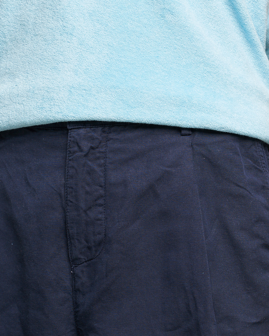 Mies | Housut | Orlebar Brown | Dunmore Linen/Cotton Trousers Night Iris