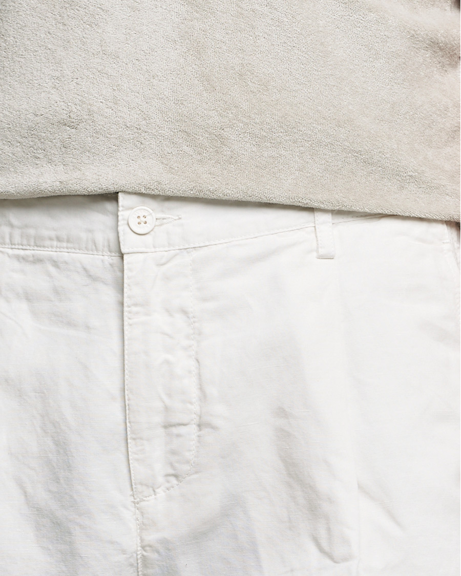 Mies | Housut | Orlebar Brown | Dunmore Linen/Cotton Trousers White Sand