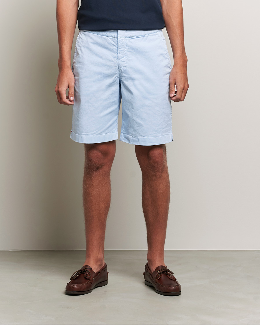 Mies | Shortsit | Orlebar Brown | Dane Cotton Twill Shorts Ice Blue