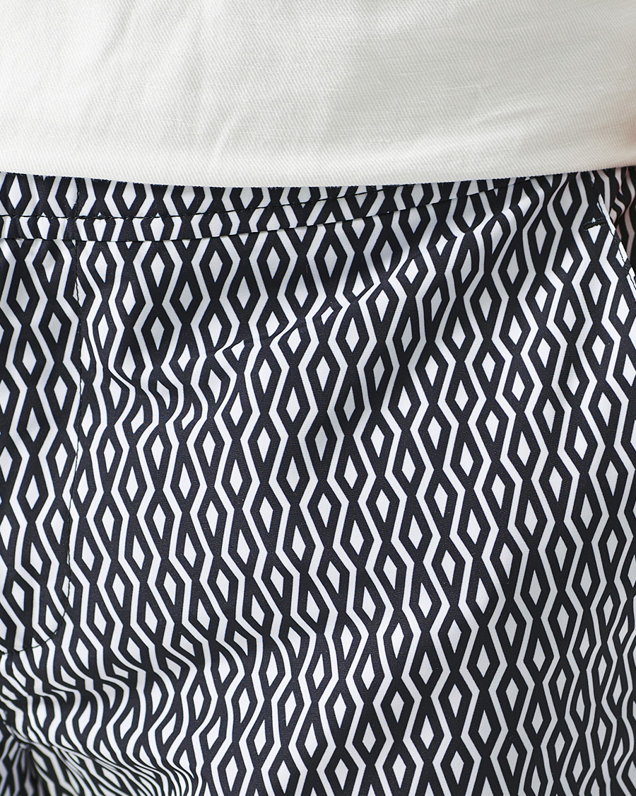 Mies | Uimahousut | Orlebar Brown | Bulldog Alado Printed Swimshorts Night Iris/White