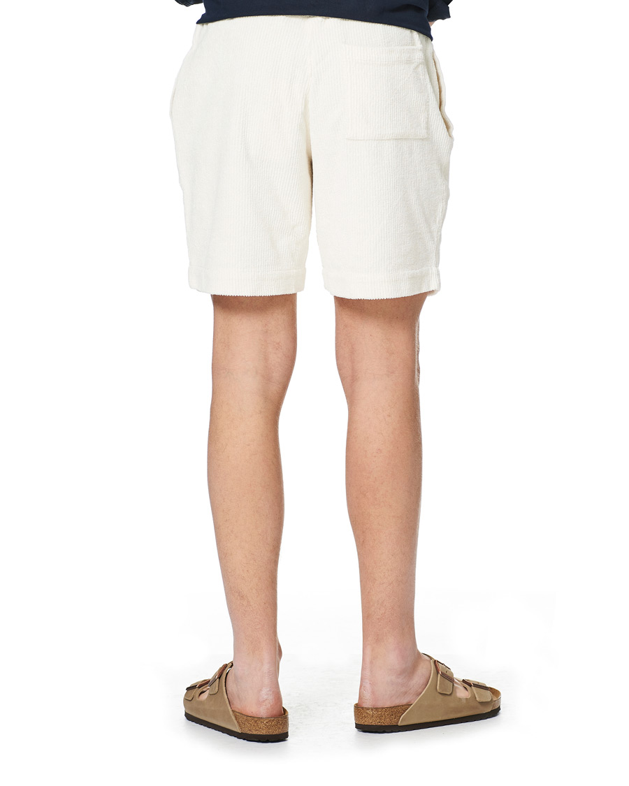 Mies | Shortsit | Orlebar Brown | Afador DN Towelling Racked Shorts White Sand