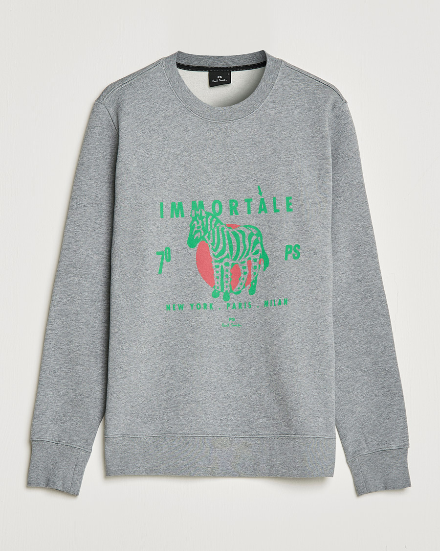 Miehet |  | PS Paul Smith | Immortale Organic Cotton Sweatshirt Grey