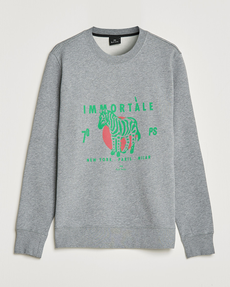 Mies | Puserot | PS Paul Smith | Immortale Organic Cotton Sweatshirt Grey
