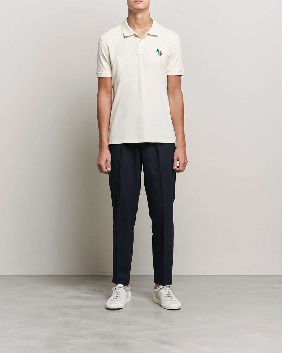 Mies | Best of British | PS Paul Smith | Regular Fit Zebra Polo Off White