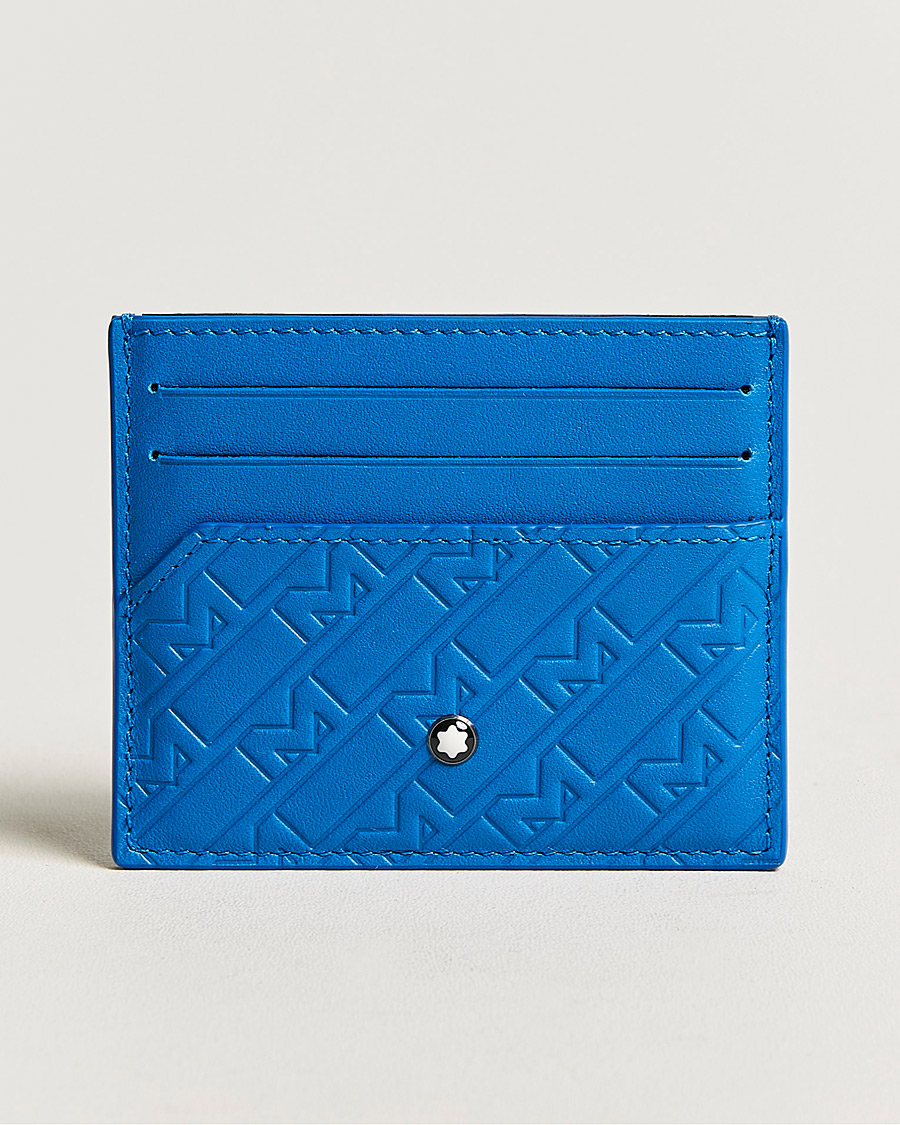 Mies |  | Montblanc | M Gram Leather Card Holder 6cc Blue