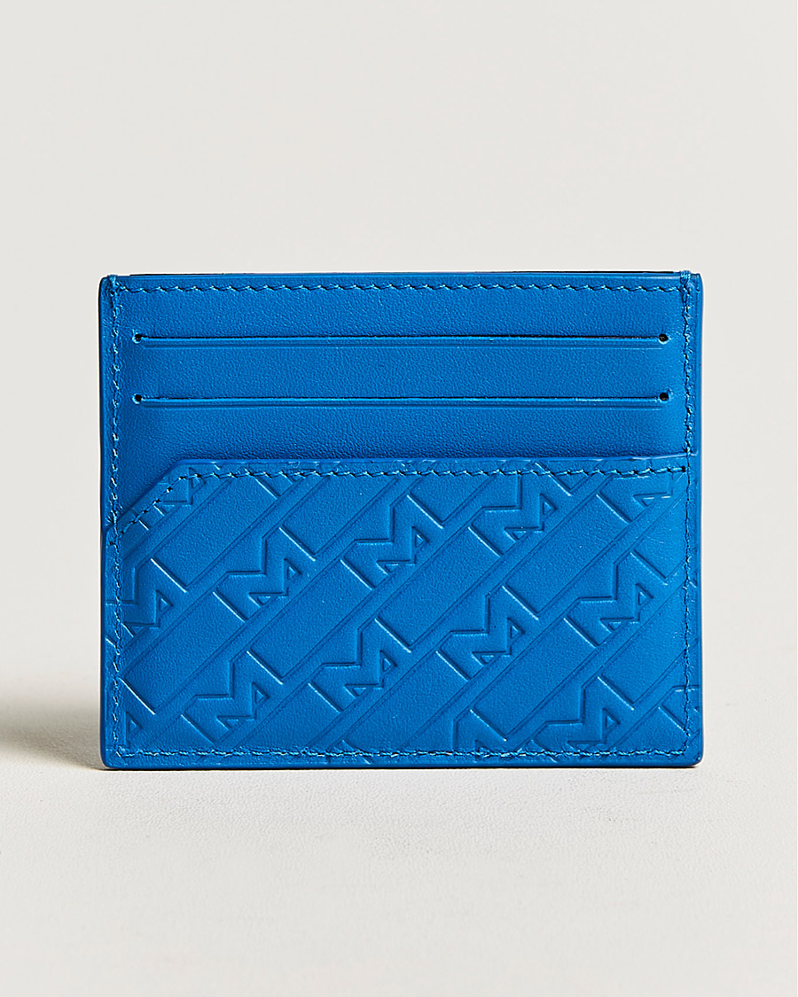 Mies | Lompakot | Montblanc | M Gram Leather Card Holder 6cc Blue