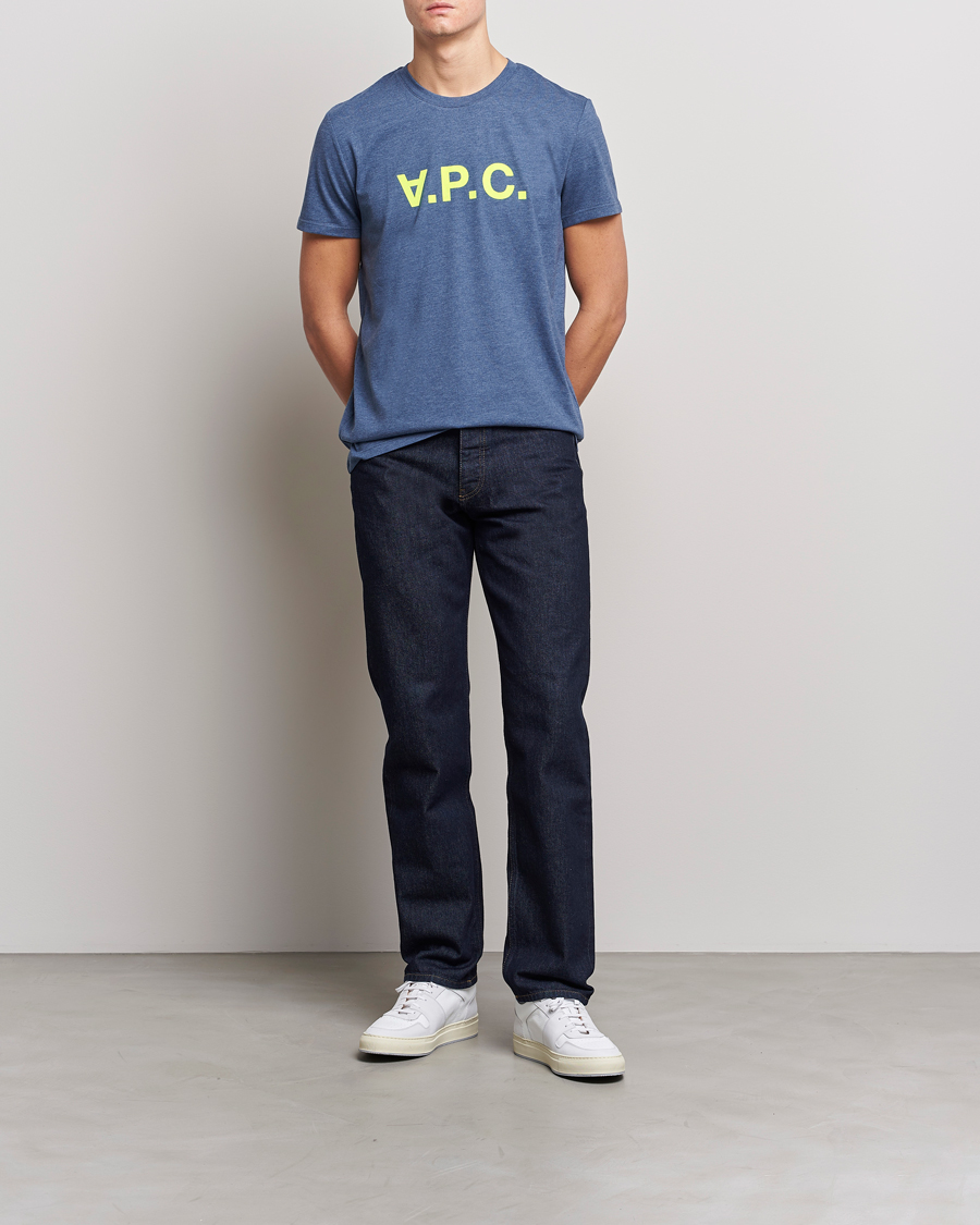 Mies | Lyhythihaiset t-paidat | A.P.C. | VPC Neon Short Sleeve T-Shirt Marine