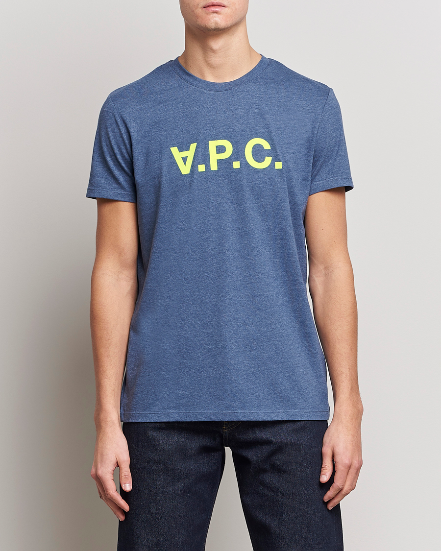 Mies | A.P.C. | A.P.C. | VPC Neon Short Sleeve T-Shirt Marine