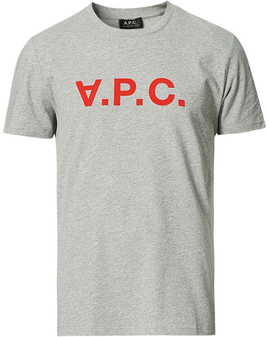 Mies | T-paidat | A.P.C. | VPC Neon Short Sleeve T-Shirt Heather Grey