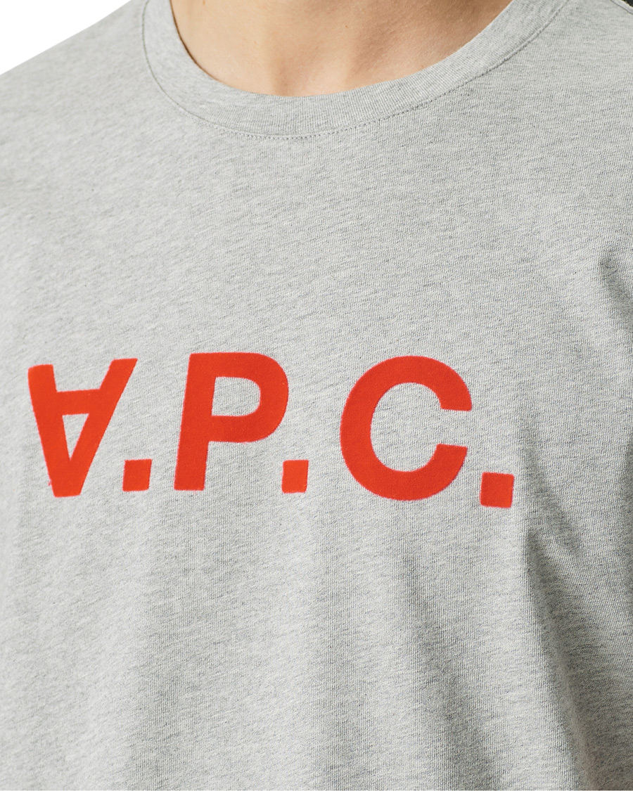 Mies | T-paidat | A.P.C. | VPC Neon Short Sleeve T-Shirt Heather Grey