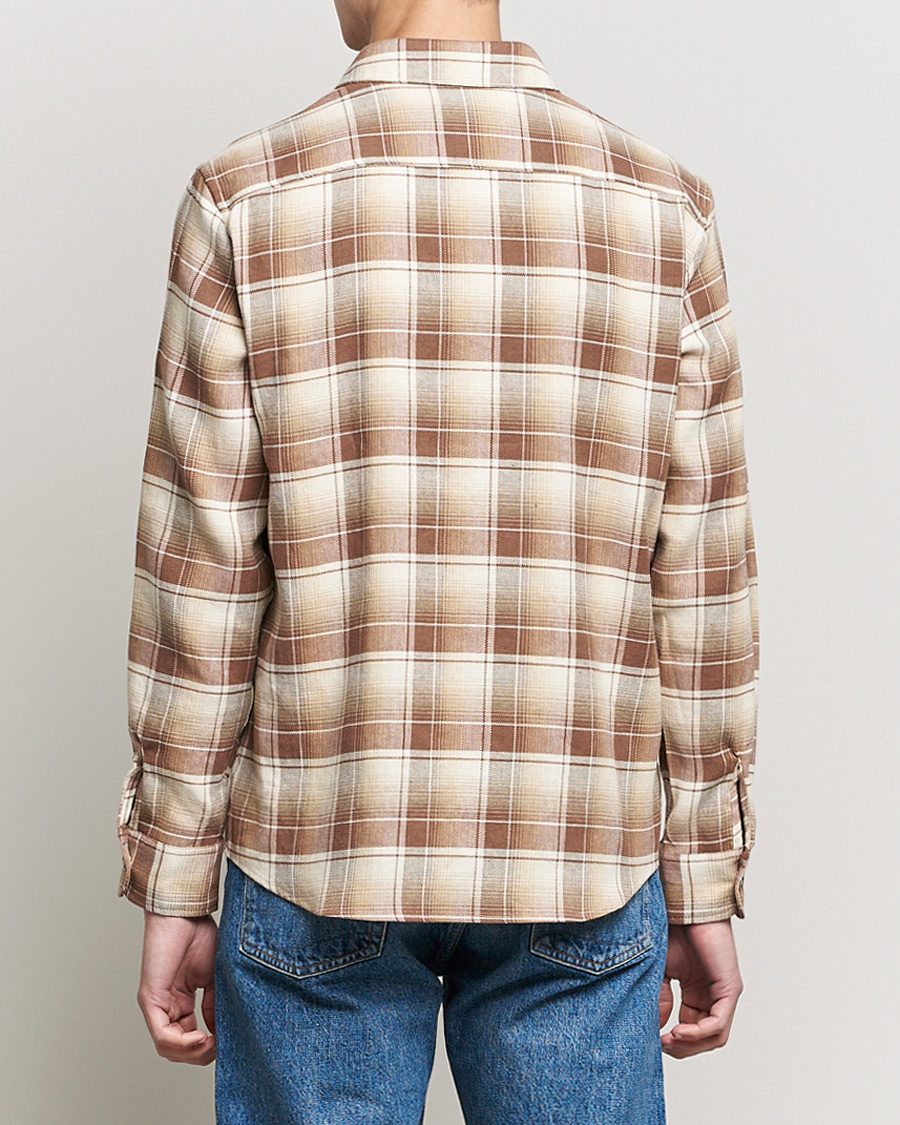 Mies | Kauluspaidat | A.P.C. | Trek Overshirt Beige Check