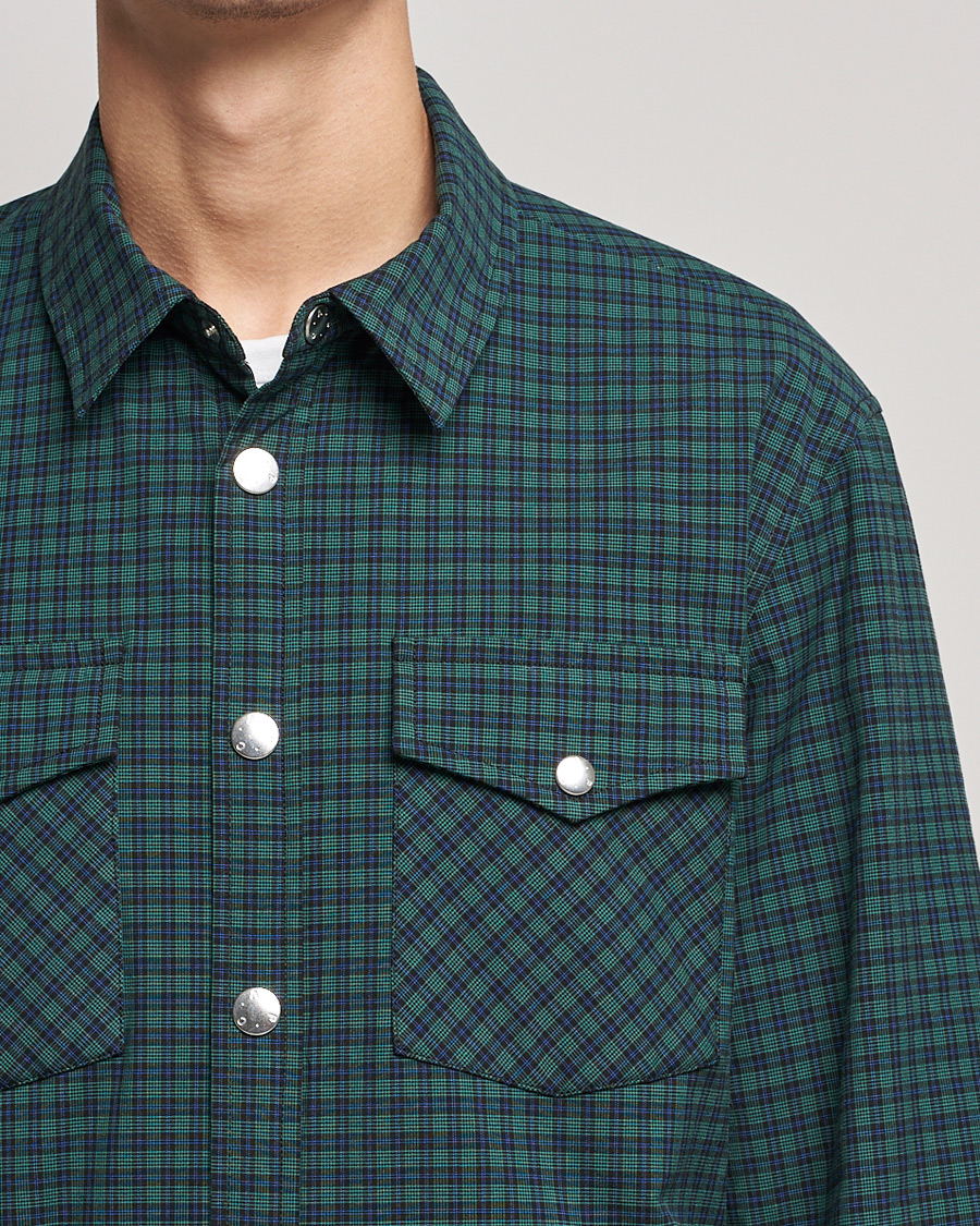Mies | Kauluspaidat | A.P.C. | Samy Padded Overshirt Black Check
