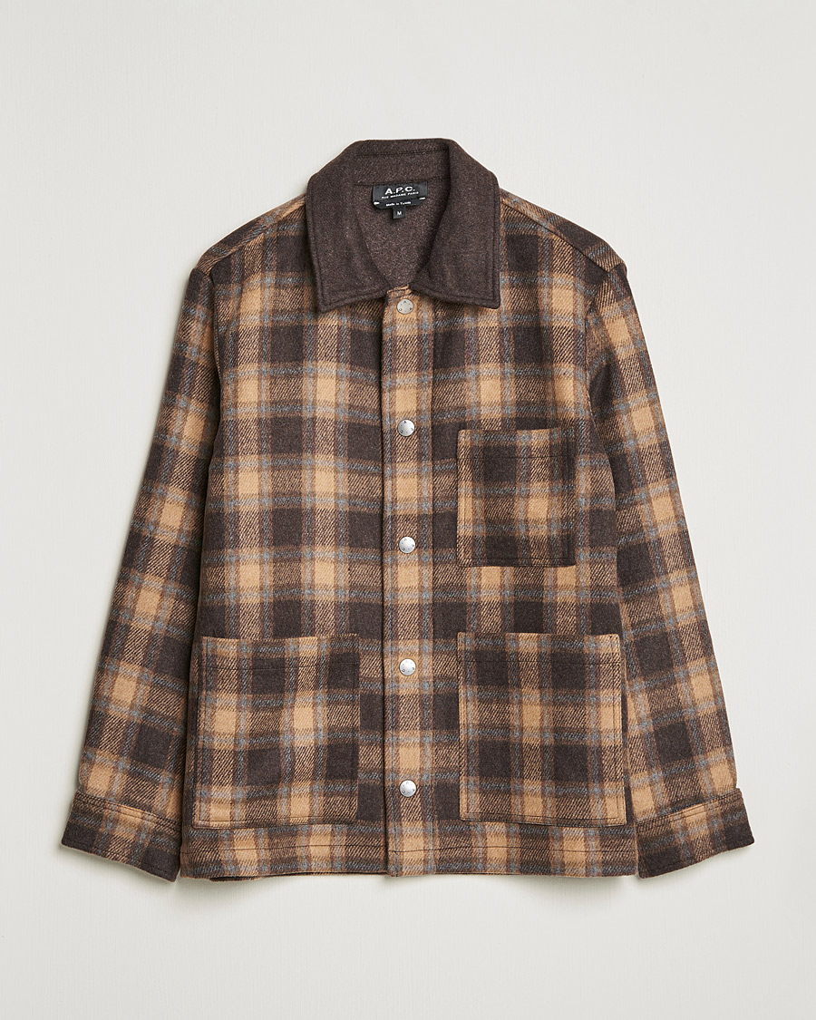 Mies | Takit | A.P.C. | Emile Shirt Jacket Brown Check