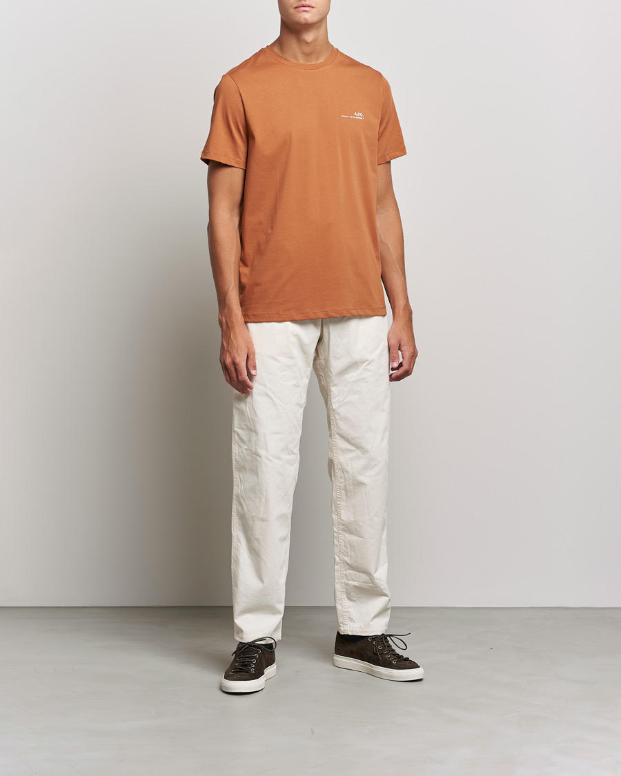 Mies | T-paidat | A.P.C. | Item Short Sleeve T-Shirt Terracotta