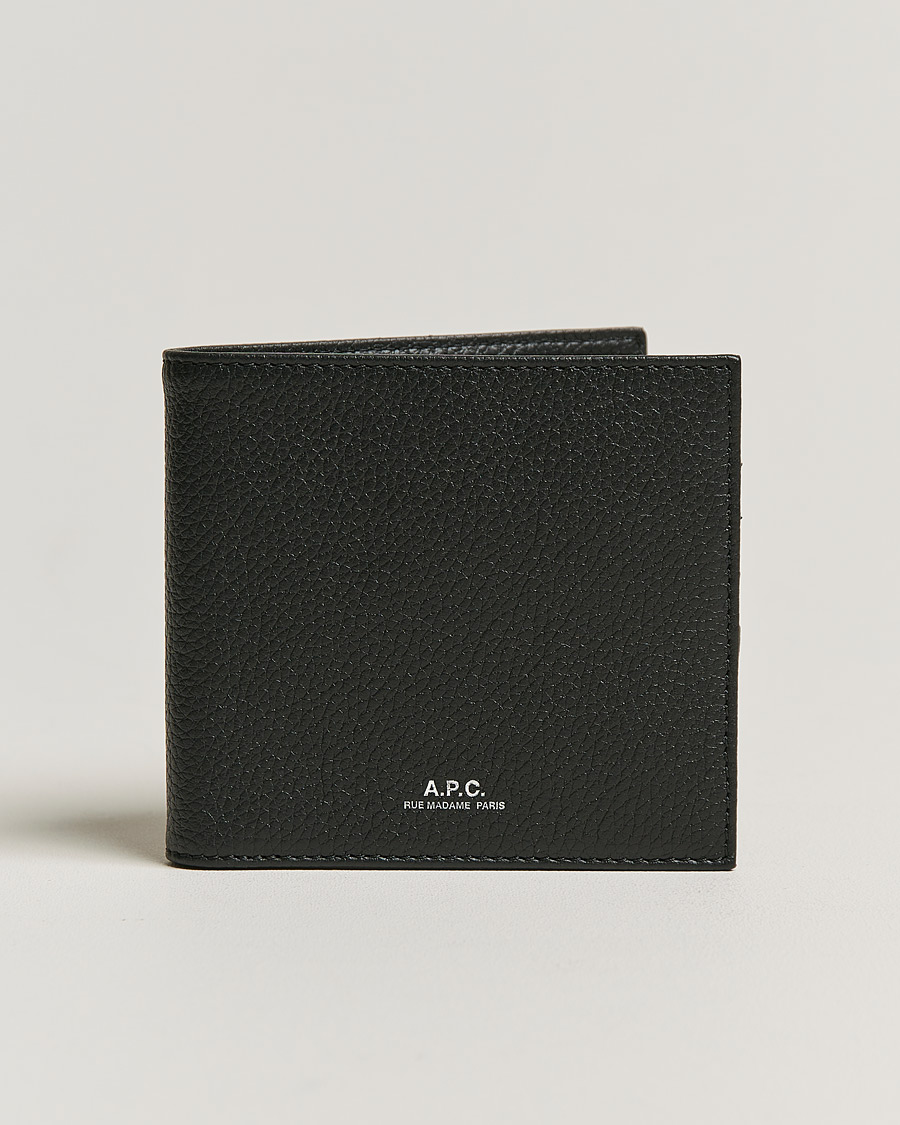 Miehet |  | A.P.C. | Grain Leather Wallet Black