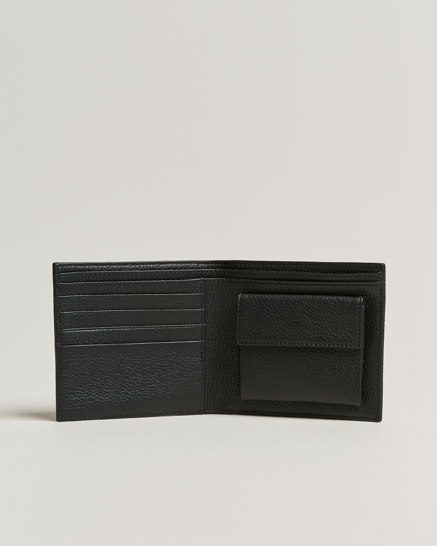 Mies | A.P.C. Grain Leather Wallet Black | A.P.C. | Grain Leather Wallet Black
