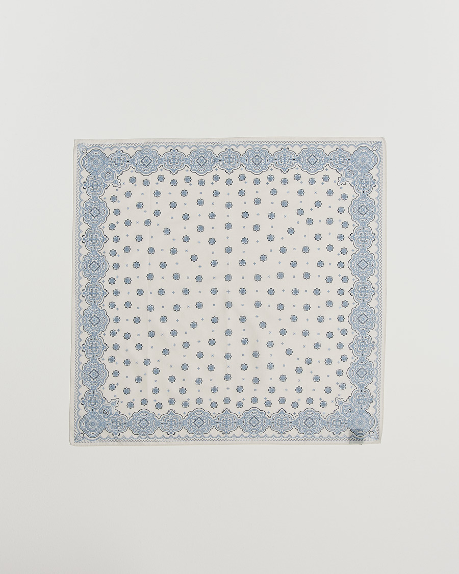 Mies | Amanda Christensen Cotton Voilé Printed Medallion Bandana Cream | Amanda Christensen | Cotton Voilé Printed Medallion Bandana Cream