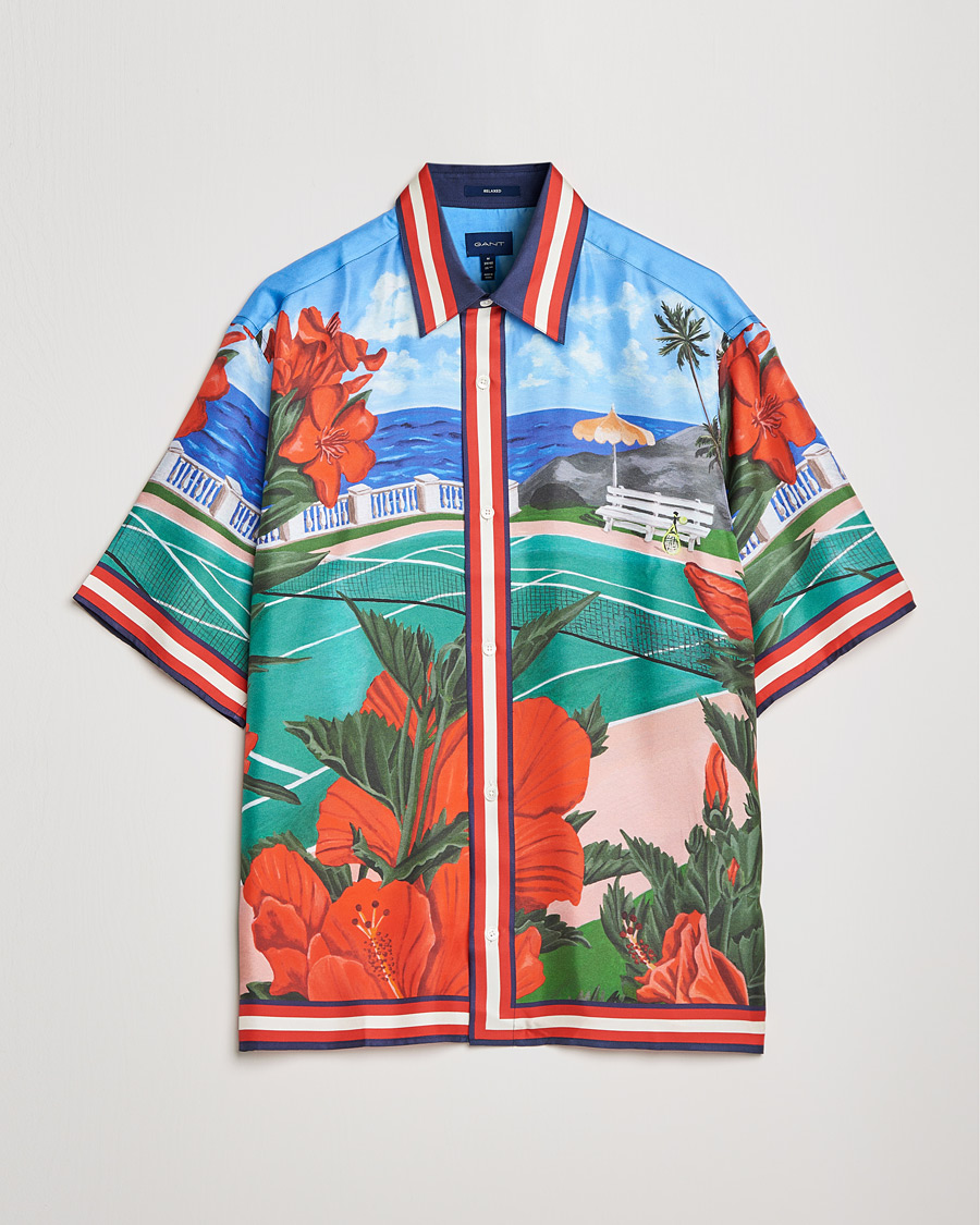 Mies | Kauluspaidat | GANT | Relaxed Scenery Short Sleeve Shirt Multi
