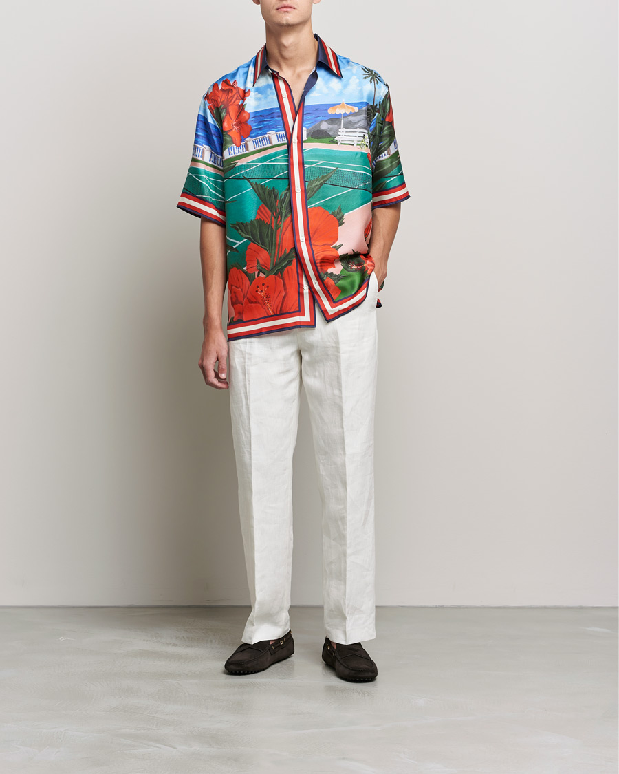 Mies | Kauluspaidat | GANT | Relaxed Scenery Short Sleeve Shirt Multi