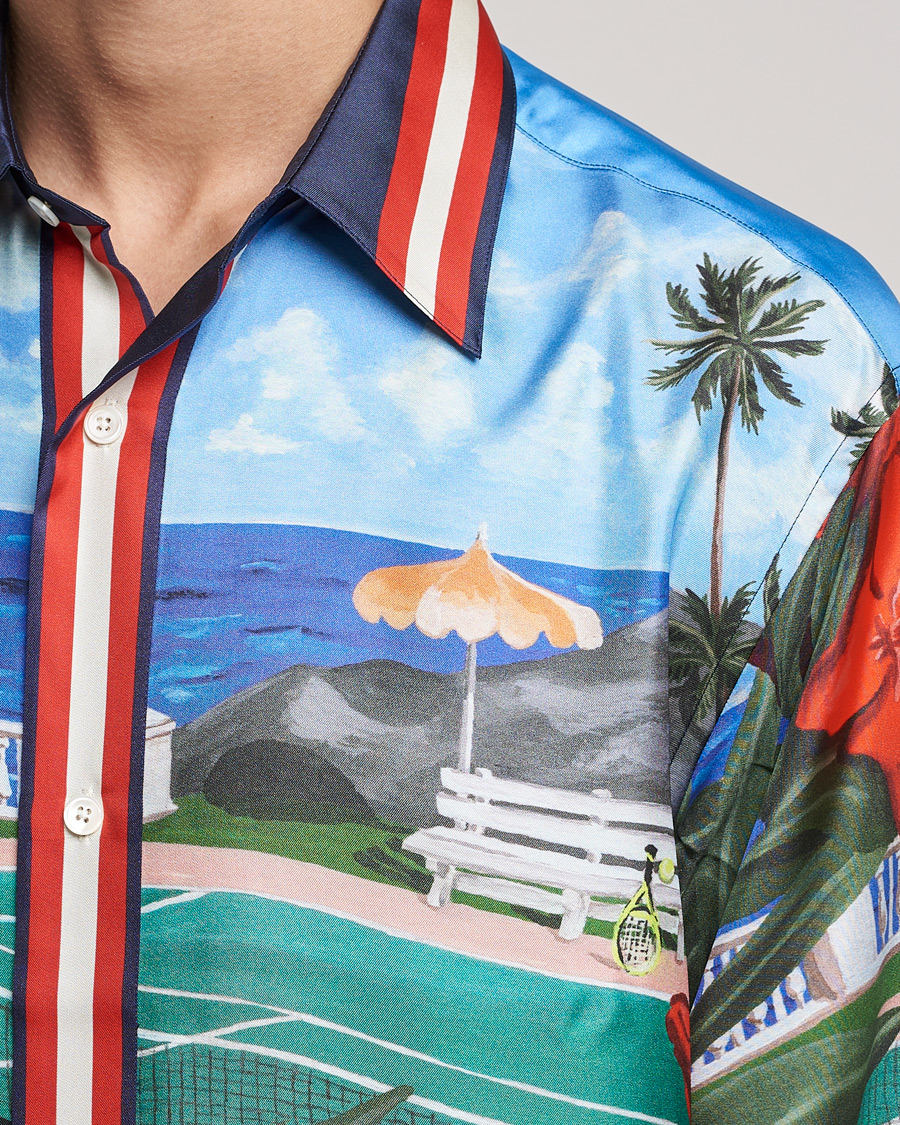 Mies | Kauluspaidat | GANT | Relaxed Scenery Short Sleeve Shirt Multi