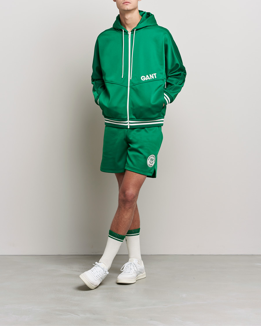 Mies | Puserot | GANT | Raquet Club Full-Zip Hoodie Lavish Green