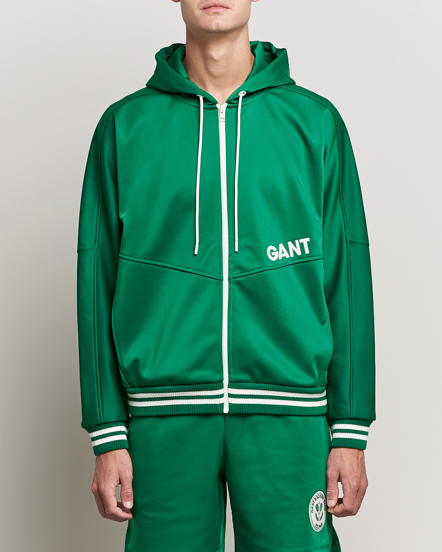 Mies | Puserot | GANT | Raquet Club Full-Zip Hoodie Lavish Green