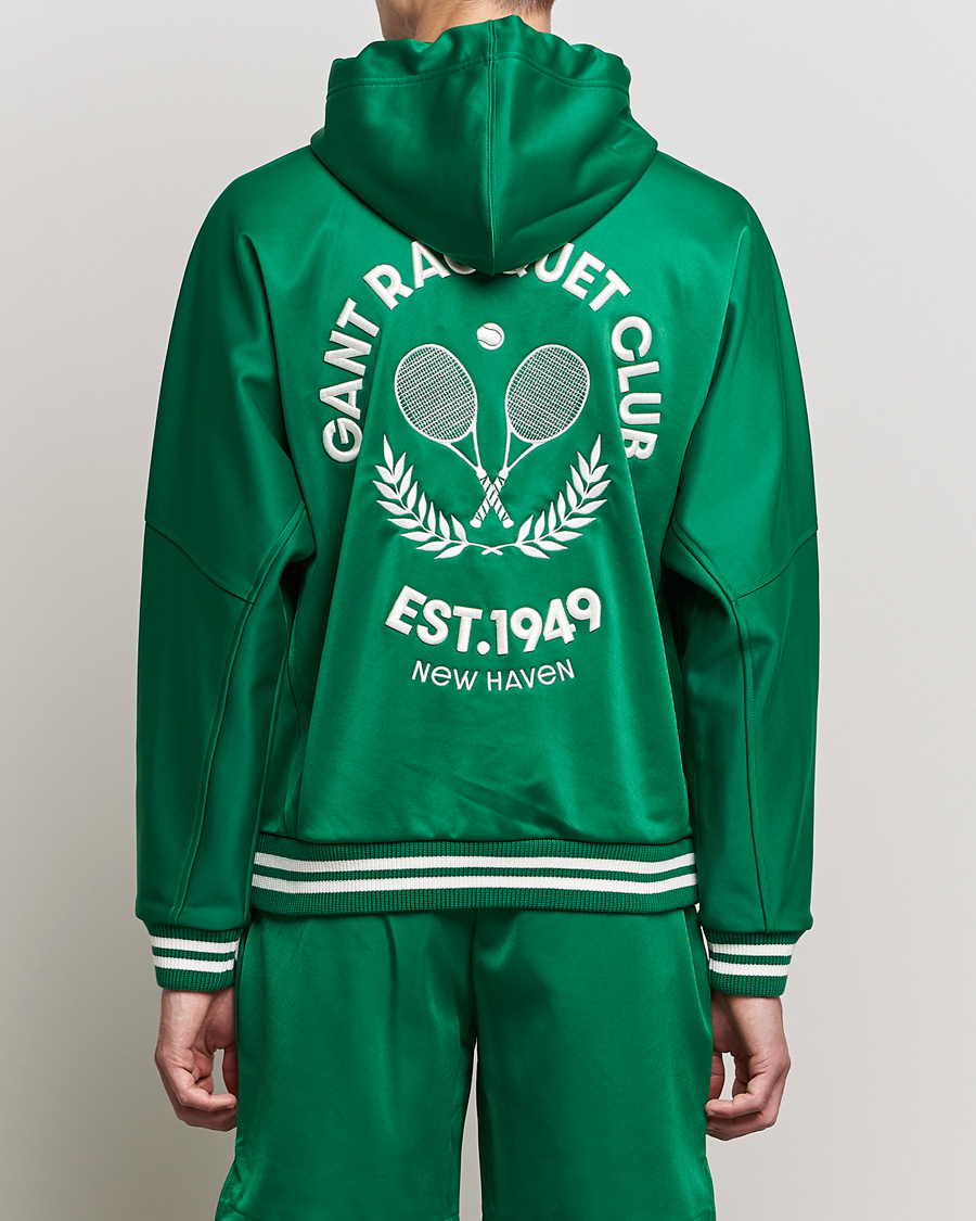 Mies | Puserot | GANT | Raquet Club Full-Zip Hoodie Lavish Green
