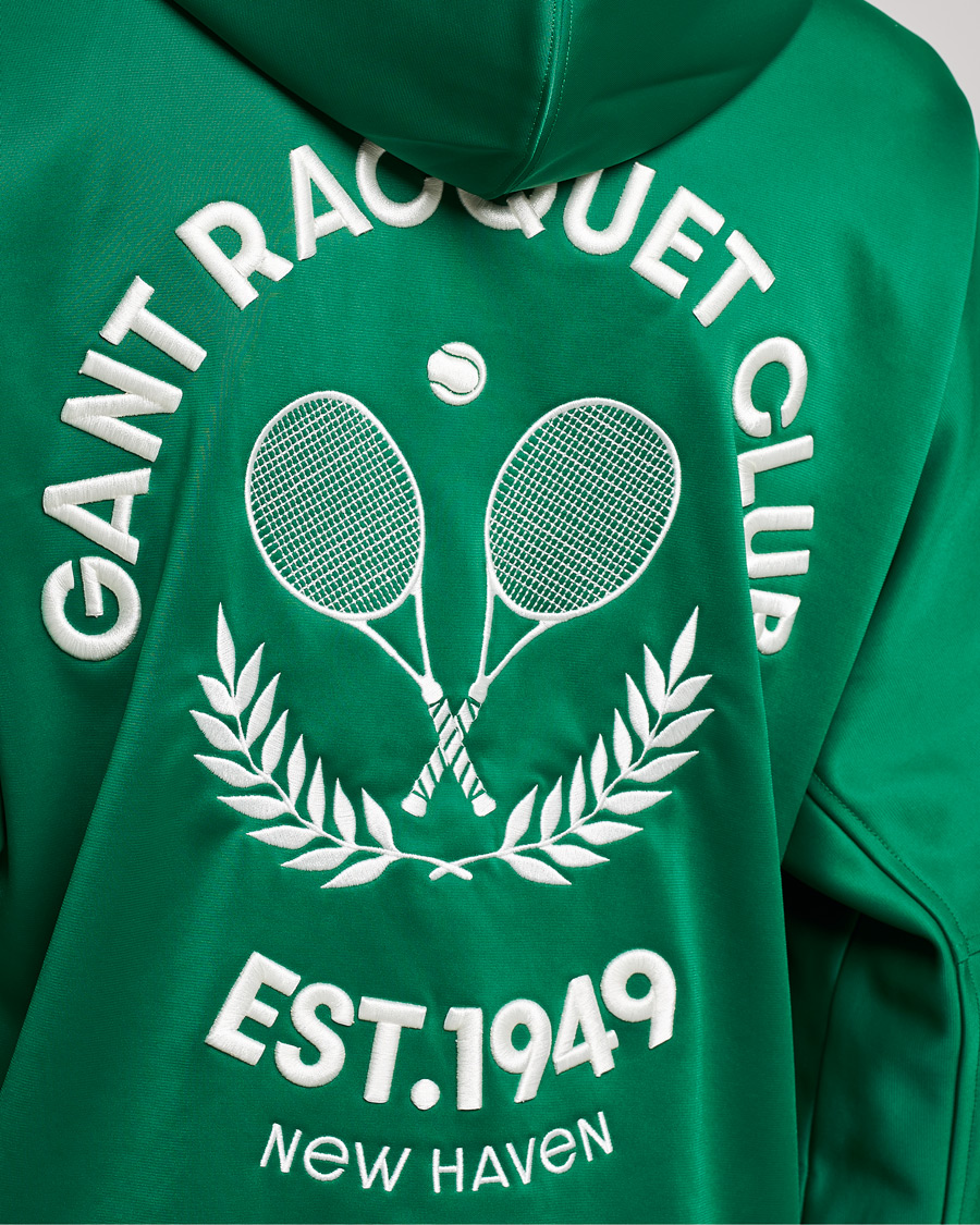Mies | Puserot | GANT | Raquet Club Full-Zip Hoodie Lavish Green