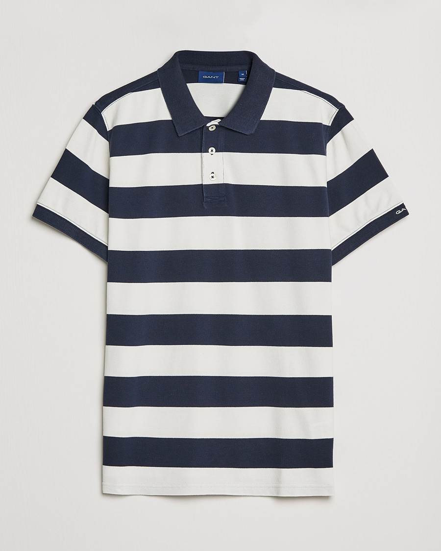 Mies | Pikeet | GANT | Barstriped Polo Navy/White