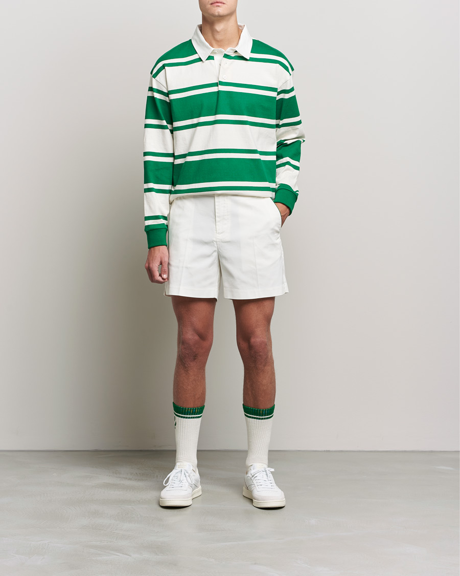 Mies | Rugby-paidat | GANT | Barstriped Heavy Rugger Green/White