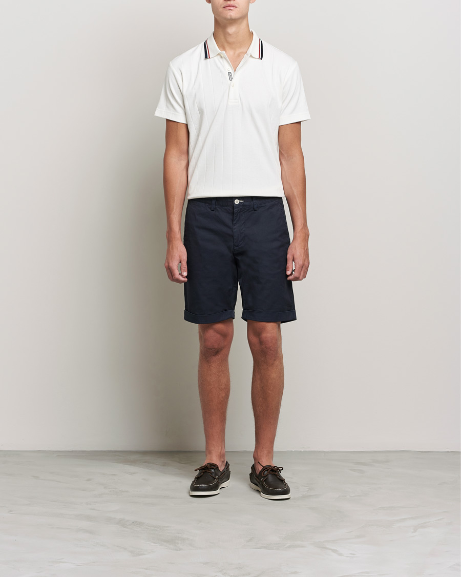 Mies | Alennusmyynti vaatteet | GANT | Structued Knitted Polo Caulk White