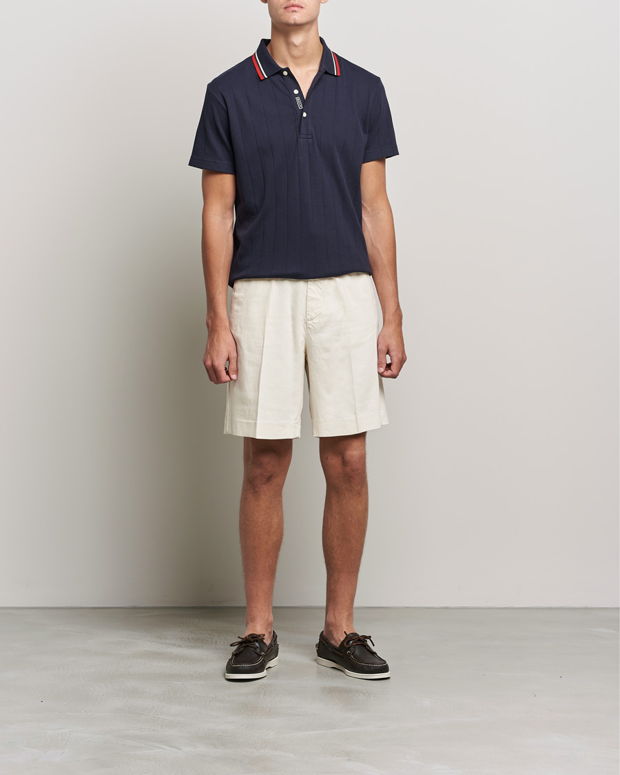 Mies | Pikeet | GANT | Structued Knitted Polo Evening Blue