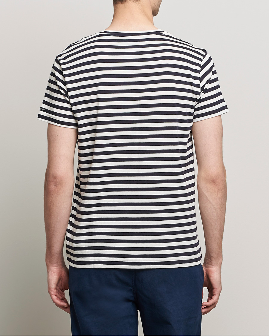 Mies | T-paidat | GANT | Striped Crew Neck Tee Evening Blue