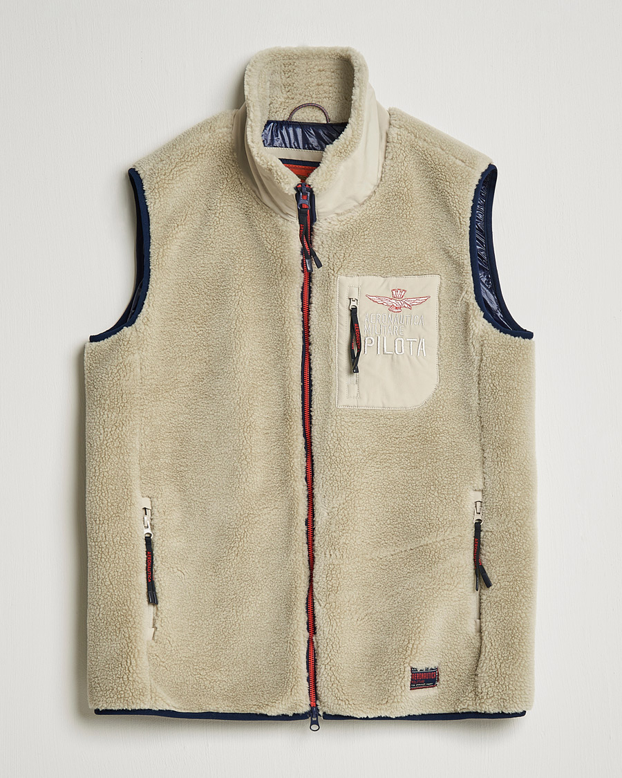 Mies | Takit | Aeronautica Militare | Gilet Fleece Vest Abbey Stone