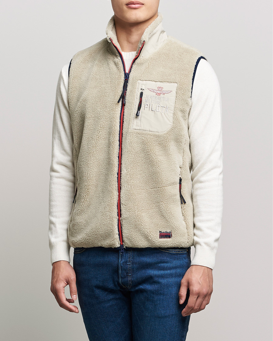 Mies | Takit | Aeronautica Militare | Gilet Fleece Vest Abbey Stone