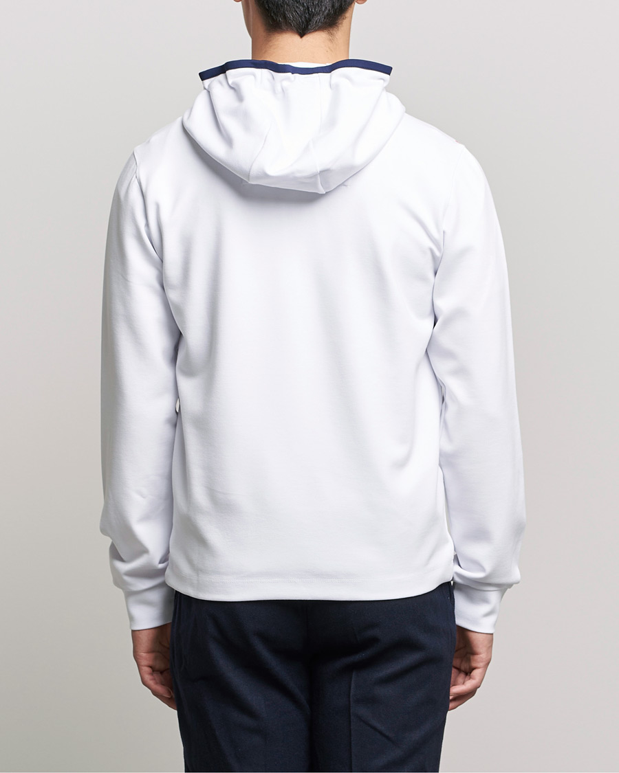 Mies | Puserot | Aeronautica Militare | Half Zip Hoodie Off White