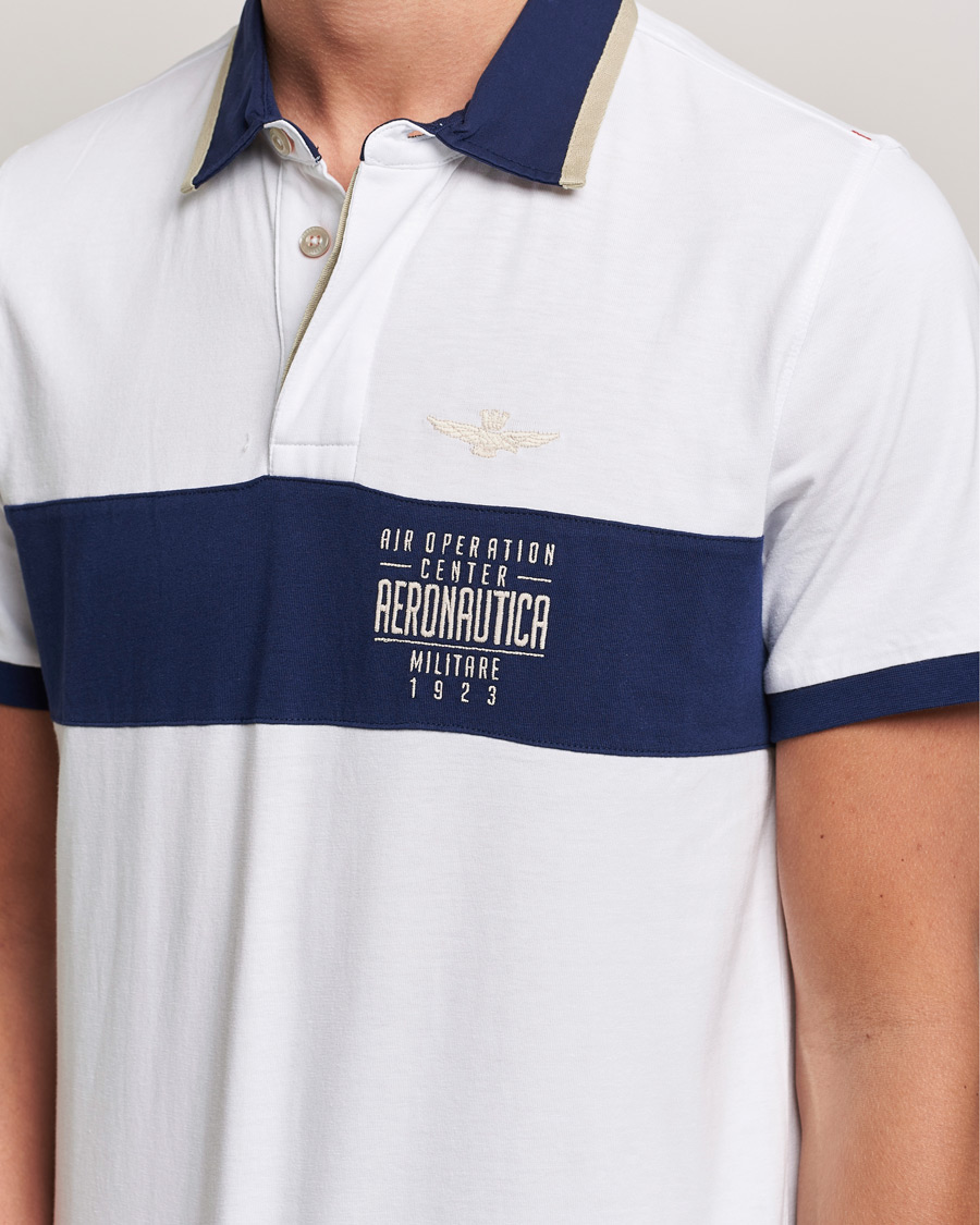 Mies | Pikeet | Aeronautica Militare | Short Sleeve Polo Off White