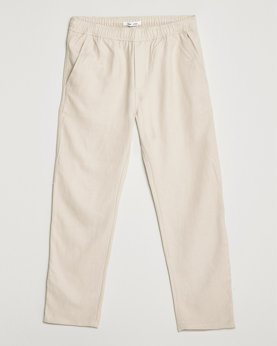Mies | Housut | Samsøe Samsøe | Samsøe & Samsøe Jabaria Organic Cotton Trousers Oatmeal