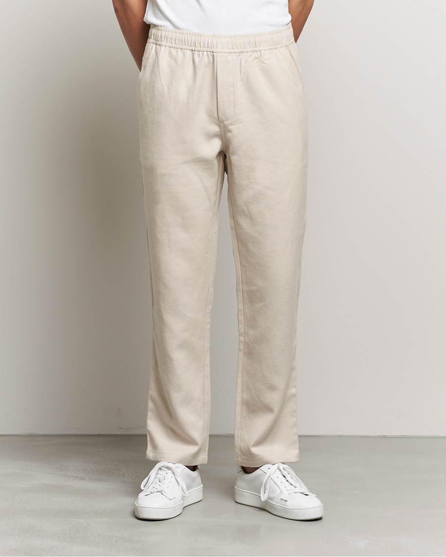 Mies | Housut | Samsøe Samsøe | Samsøe & Samsøe Jabaria Organic Cotton Trousers Oatmeal