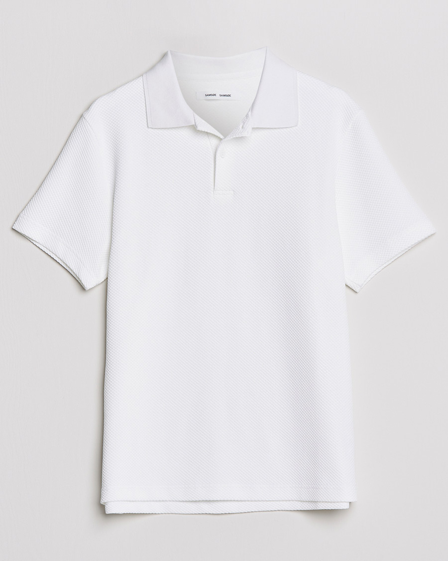 Mies | Pikeet | Samsøe Samsøe | Samsøe & Samsøe Taranto Organic Cotton Polo White