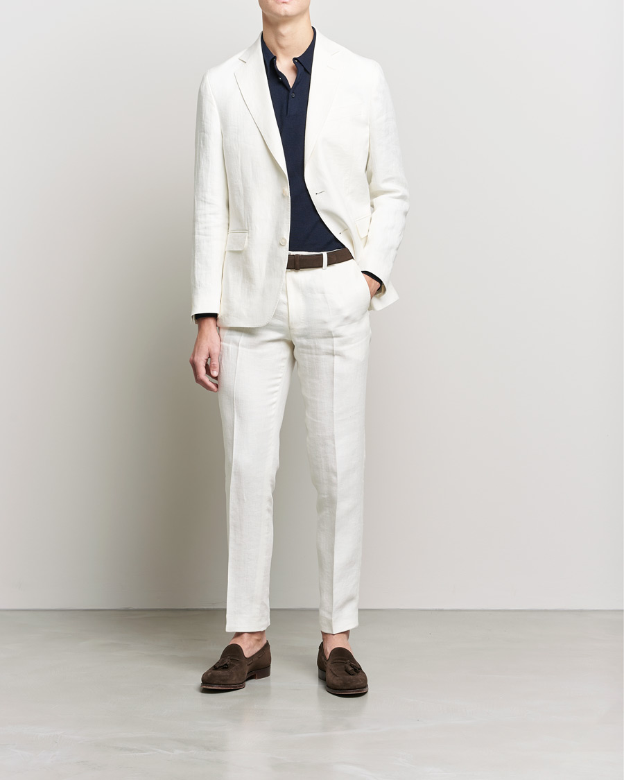 Mies | Pikkutakit | Oscar Jacobson | Fogerty Linen Blazer White