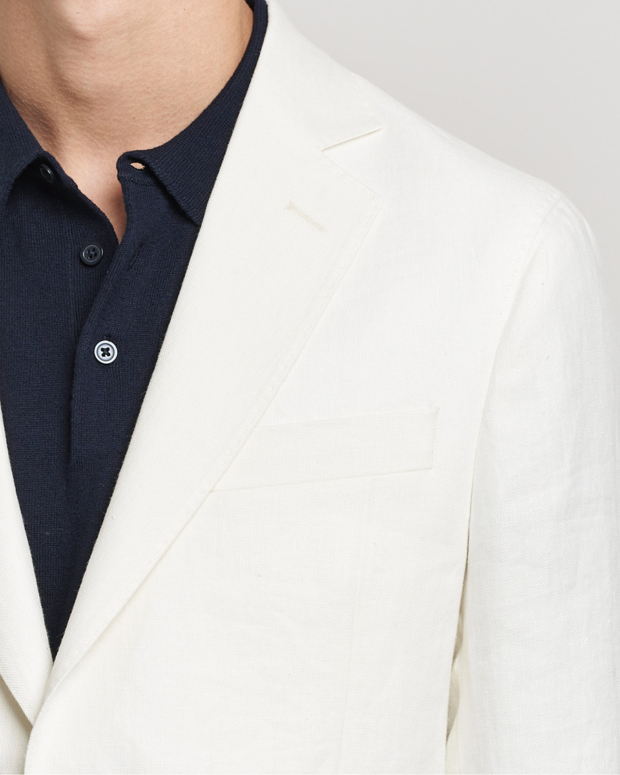 Mies | Pikkutakit | Oscar Jacobson | Fogerty Linen Blazer White