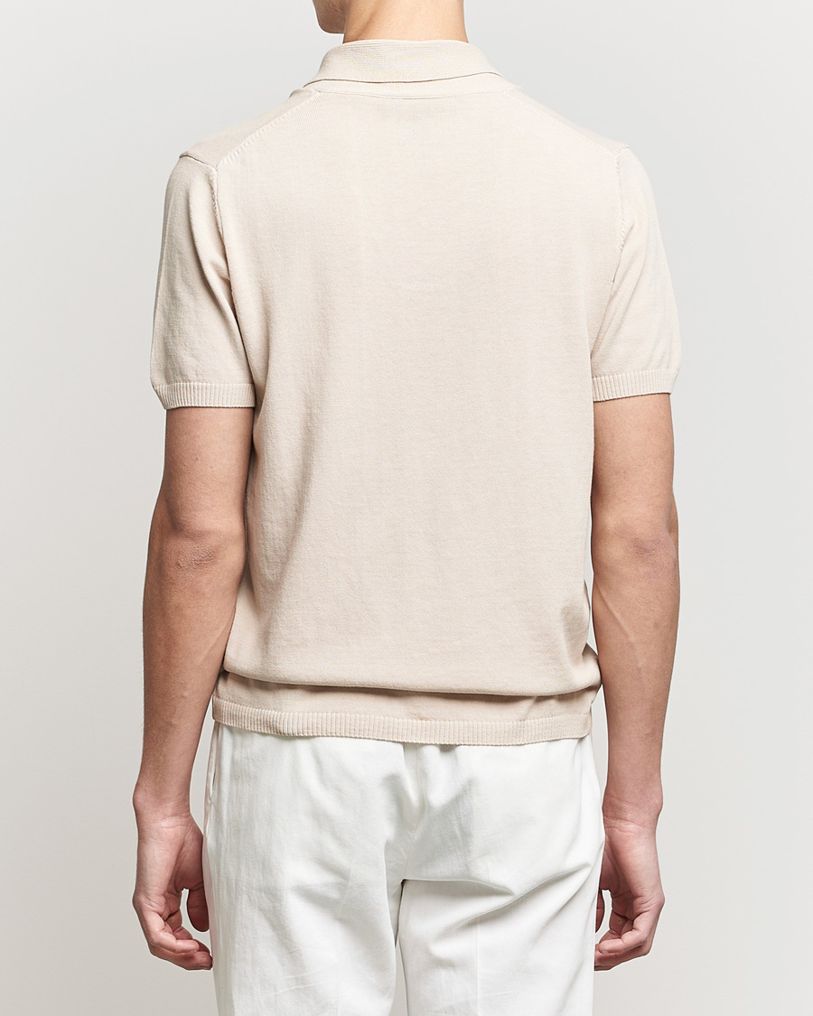 Mies | Pikeet | Oscar Jacobson | Rollo GD Shawl Collar Cotton Polo Beige