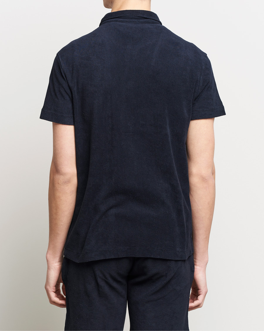 Mies | Pikeet | Oscar Jacobson | Alwin Terry Short Sleeve Safari Polo Night Blue